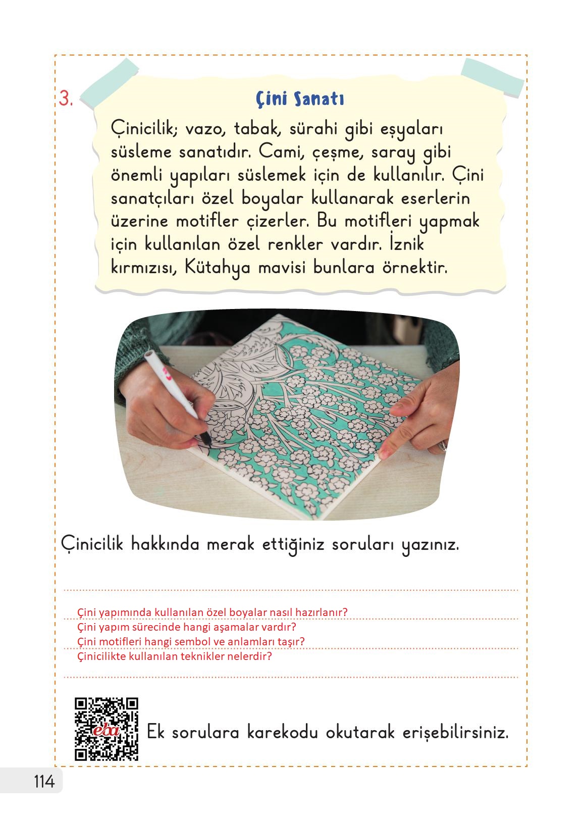 1. Sınıf Meb Yayınları Hayat Bilgisi 2. Kitap Ders Kitabı Sayfa 114 Cevapları