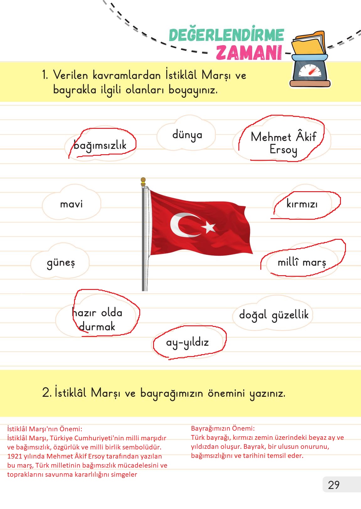 1. Sınıf Meb Yayınları Hayat Bilgisi 2. Kitap Ders Kitabı Sayfa 29 Cevapları 1. Sınıf Meb Yayınları Hayat Bilgisi 2. Kitap Ders Kitabı Sayfa 29 Cevapları