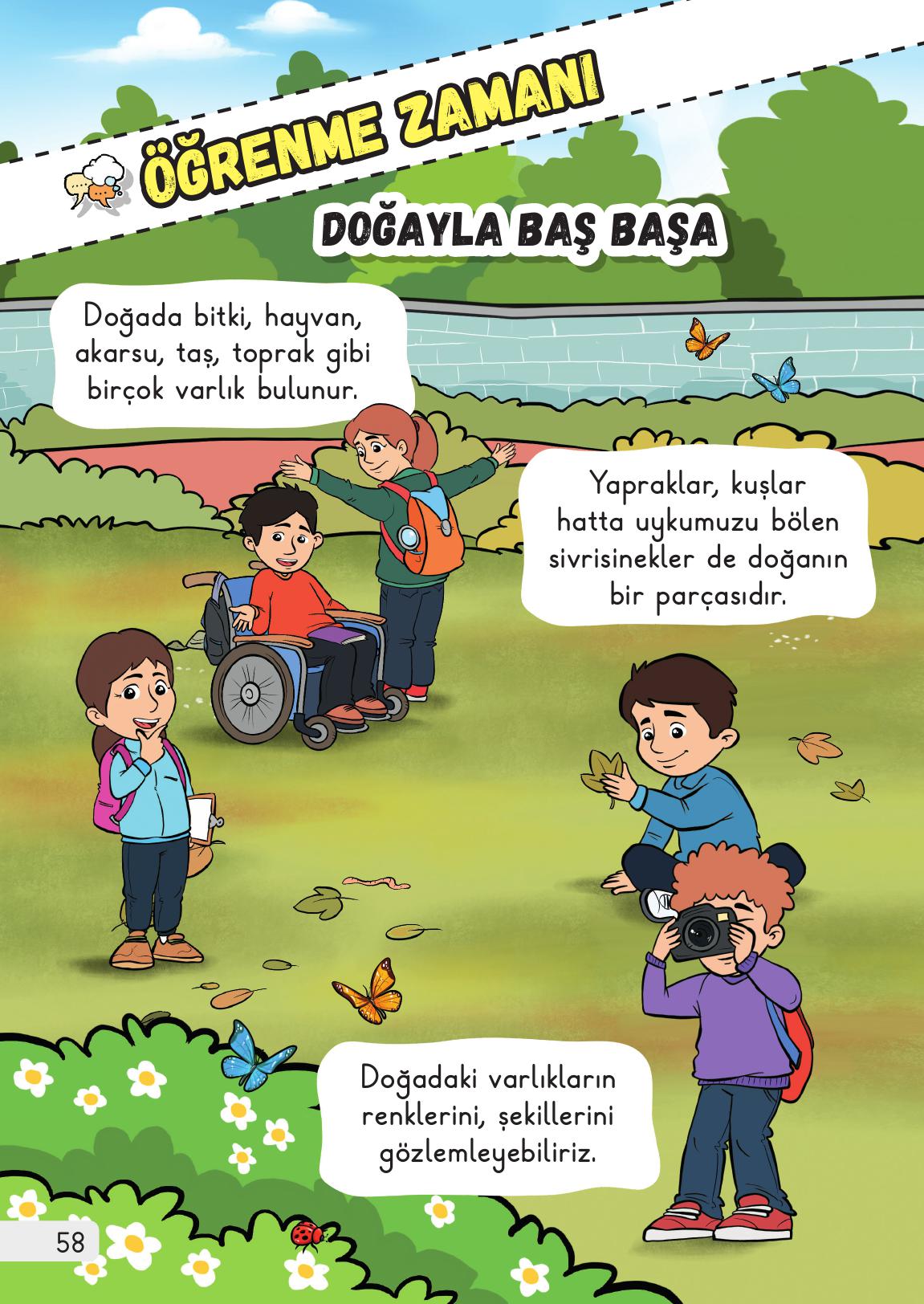 1. Sınıf Meb Yayınları Hayat Bilgisi 2. Kitap Ders Kitabı Sayfa 58 Cevapları