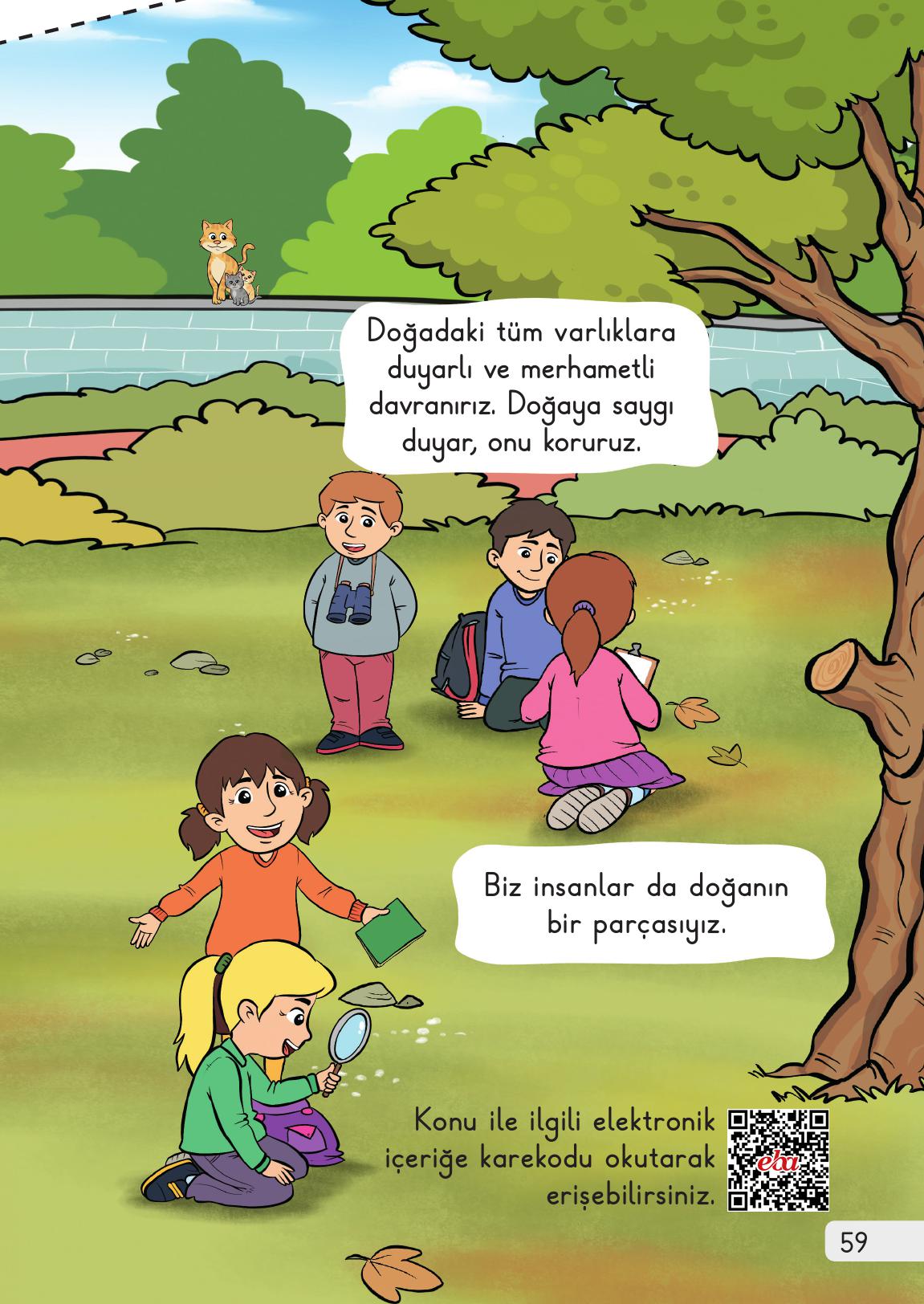 1. Sınıf Meb Yayınları Hayat Bilgisi 2. Kitap Ders Kitabı Sayfa 59 Cevapları