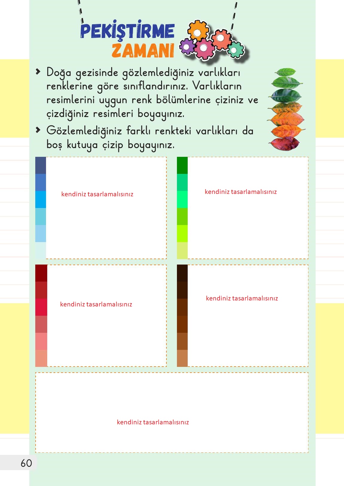 1. Sınıf Meb Yayınları Hayat Bilgisi 2. Kitap Ders Kitabı Sayfa 60 Cevapları