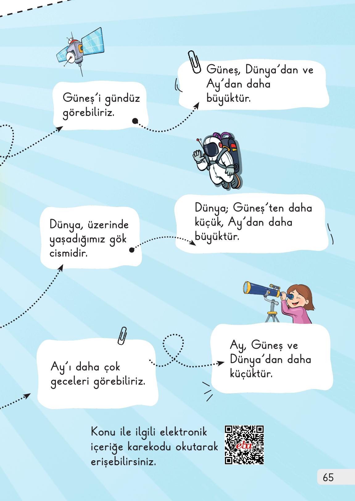 1. Sınıf Meb Yayınları Hayat Bilgisi 2. Kitap Ders Kitabı Sayfa 65 Cevapları