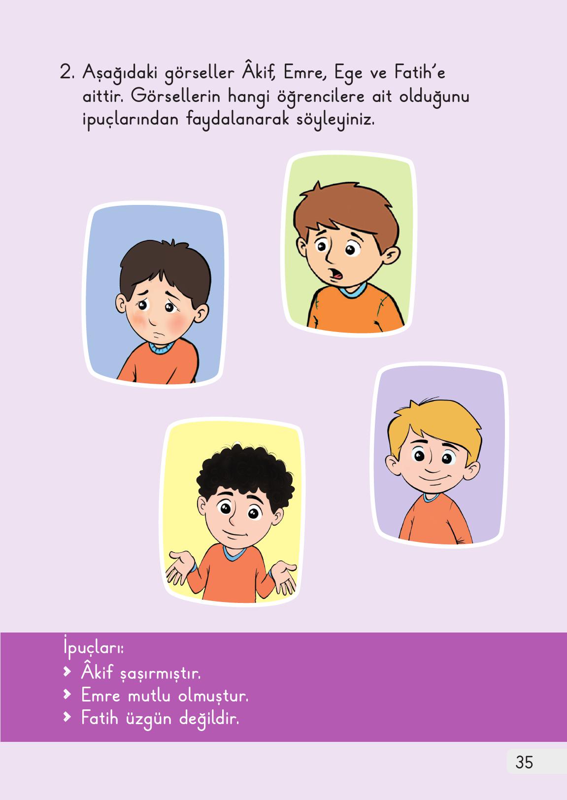 1. Sınıf Meb Yayınları Hayat Bilgisi Ders Kitabı Sayfa 35 Cevapları 1. Sınıf Meb Yayınları Hayat Bilgisi Ders Kitabı Sayfa 35 Cevapları