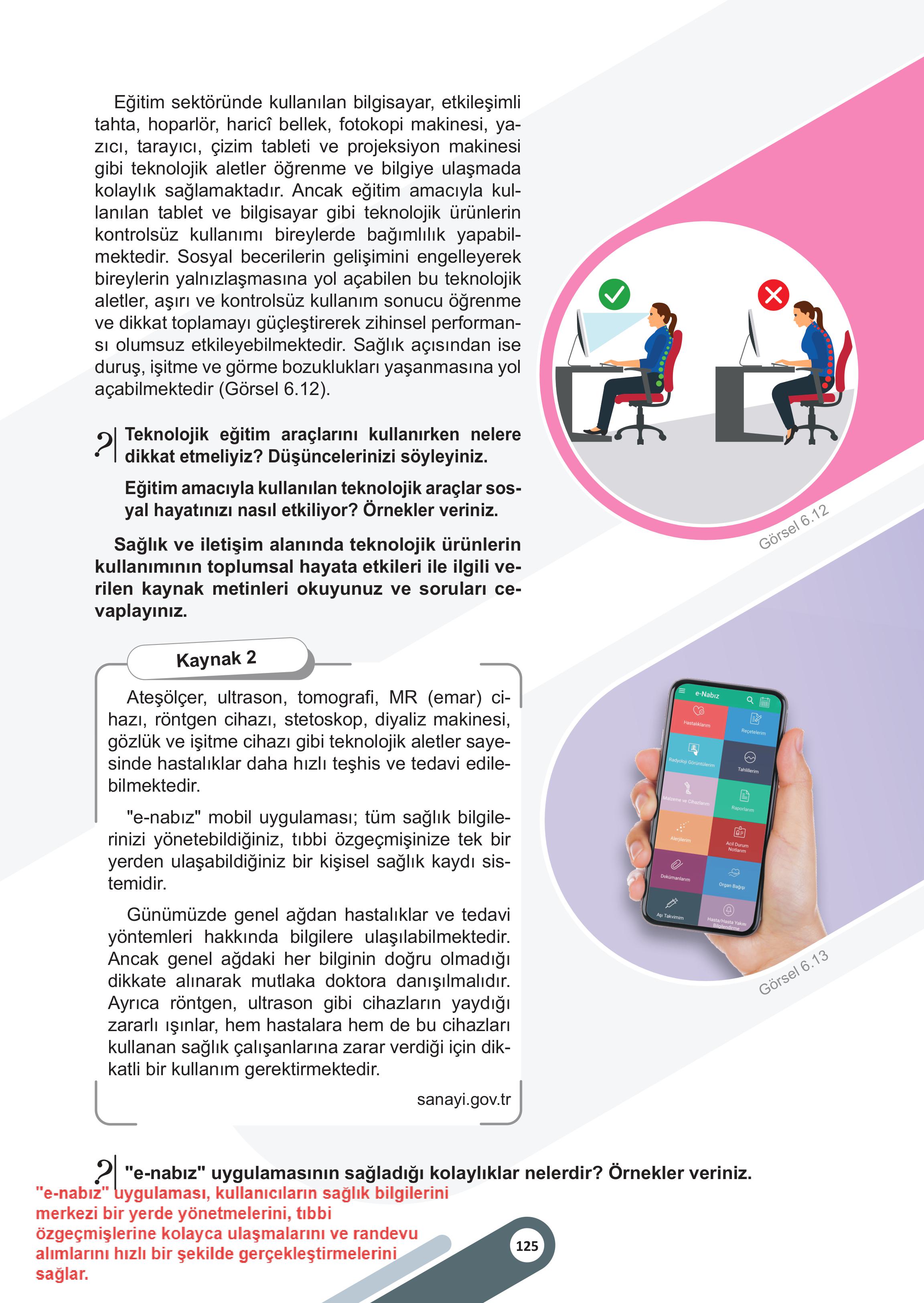 5. Sınıf Meb Yayınları Sosyal Bilgiler 2. Kitap Ders Kitabı Sayfa 125 Cevapları