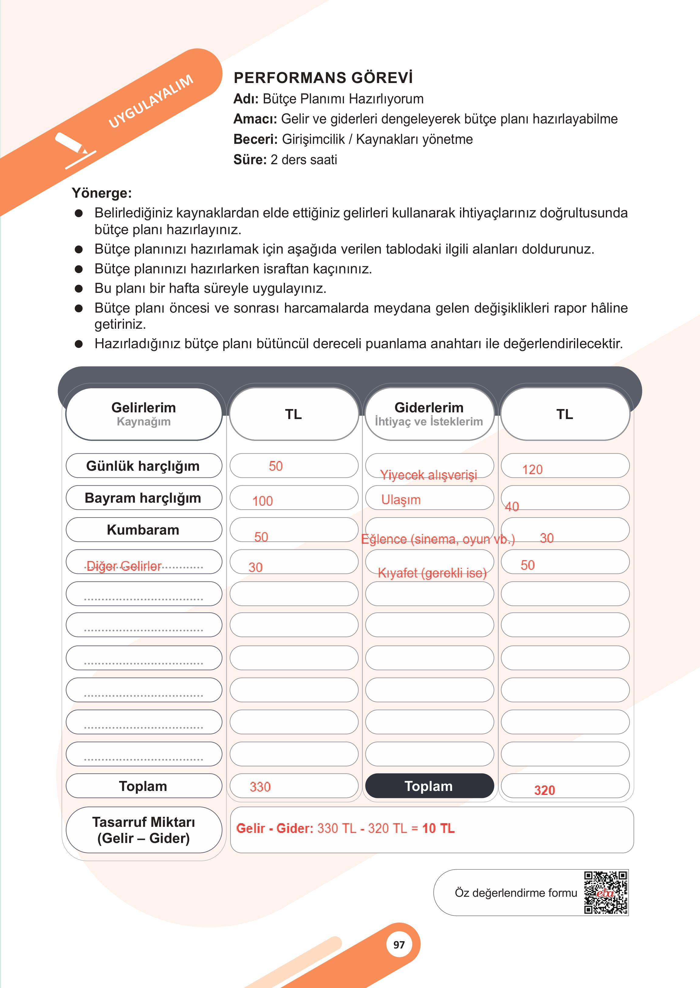 5. Sınıf Meb Yayınları Sosyal Bilgiler 2. Kitap Ders Kitabı Sayfa 97 Cevapları