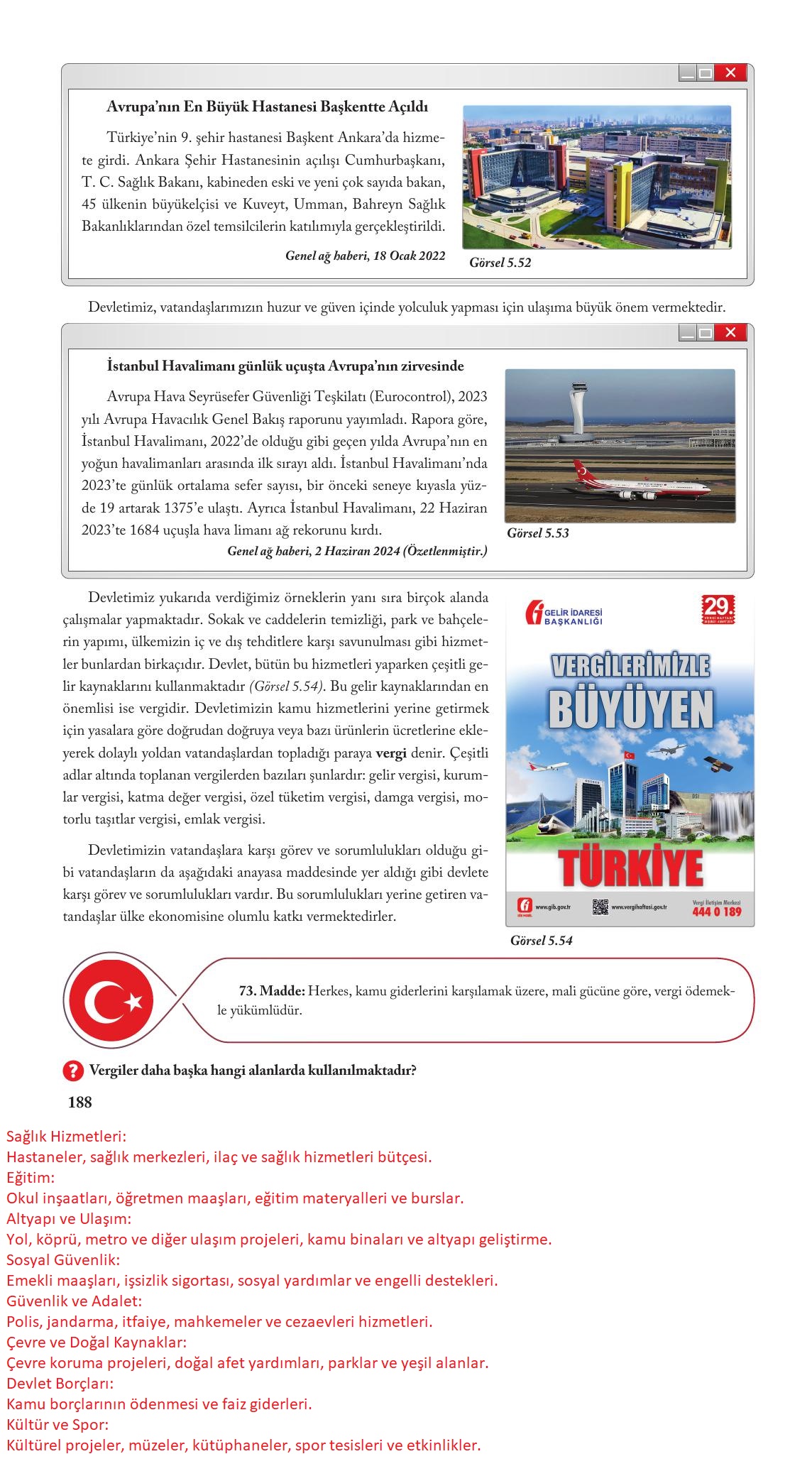 6. Sınıf Evos Yayınları Sosyal Bilgiler Ders Kitabı Sayfa 188 Cevapları 6. Sınıf Evos Yayınları Sosyal Bilgiler Ders Kitabı Sayfa 188 Cevapları