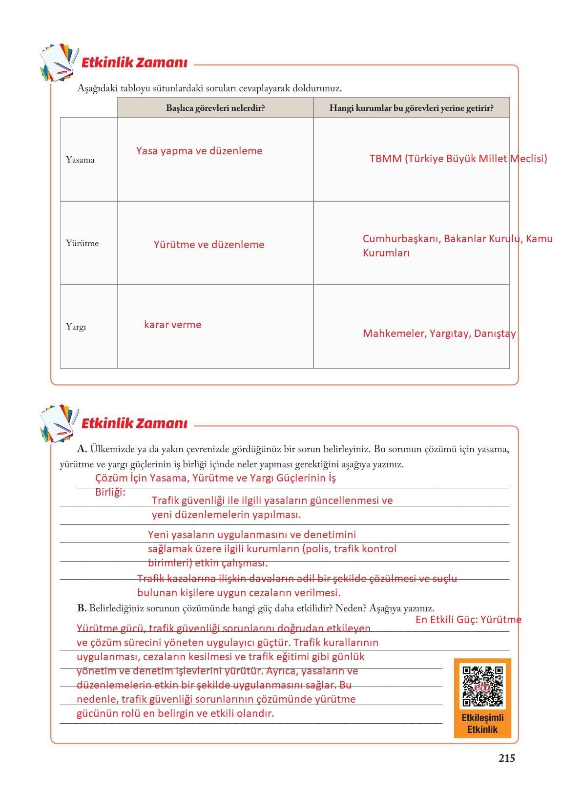 6. Sınıf Evos Yayınları Sosyal Bilgiler Ders Kitabı Sayfa 215 Cevapları 6. Sınıf Evos Yayınları Sosyal Bilgiler Ders Kitabı Sayfa 215 Cevapları