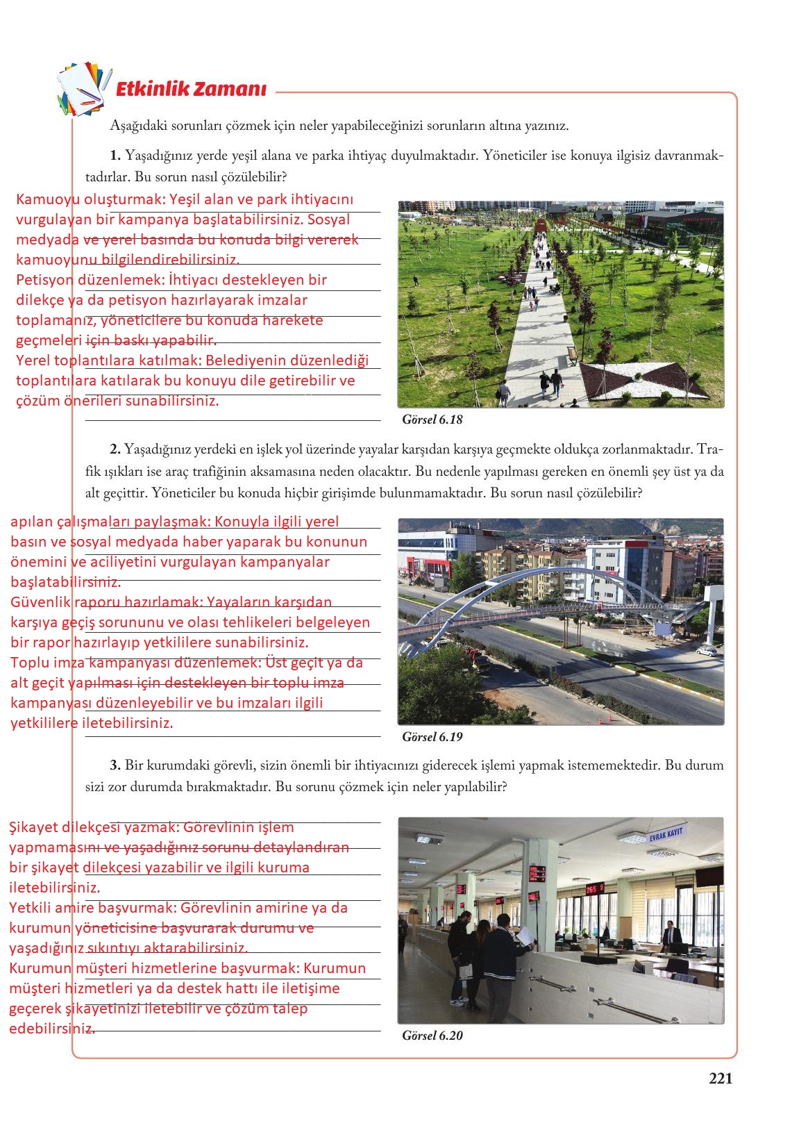 6. Sınıf Evos Yayınları Sosyal Bilgiler Ders Kitabı Sayfa 221 Cevapları 6. Sınıf Evos Yayınları Sosyal Bilgiler Ders Kitabı Sayfa 221 Cevapları