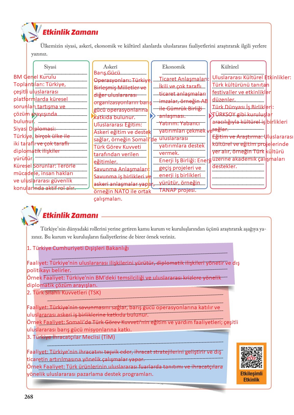 6. Sınıf Evos Yayınları Sosyal Bilgiler Ders Kitabı Sayfa 268 Cevapları 6. Sınıf Evos Yayınları Sosyal Bilgiler Ders Kitabı Sayfa 268 Cevapları