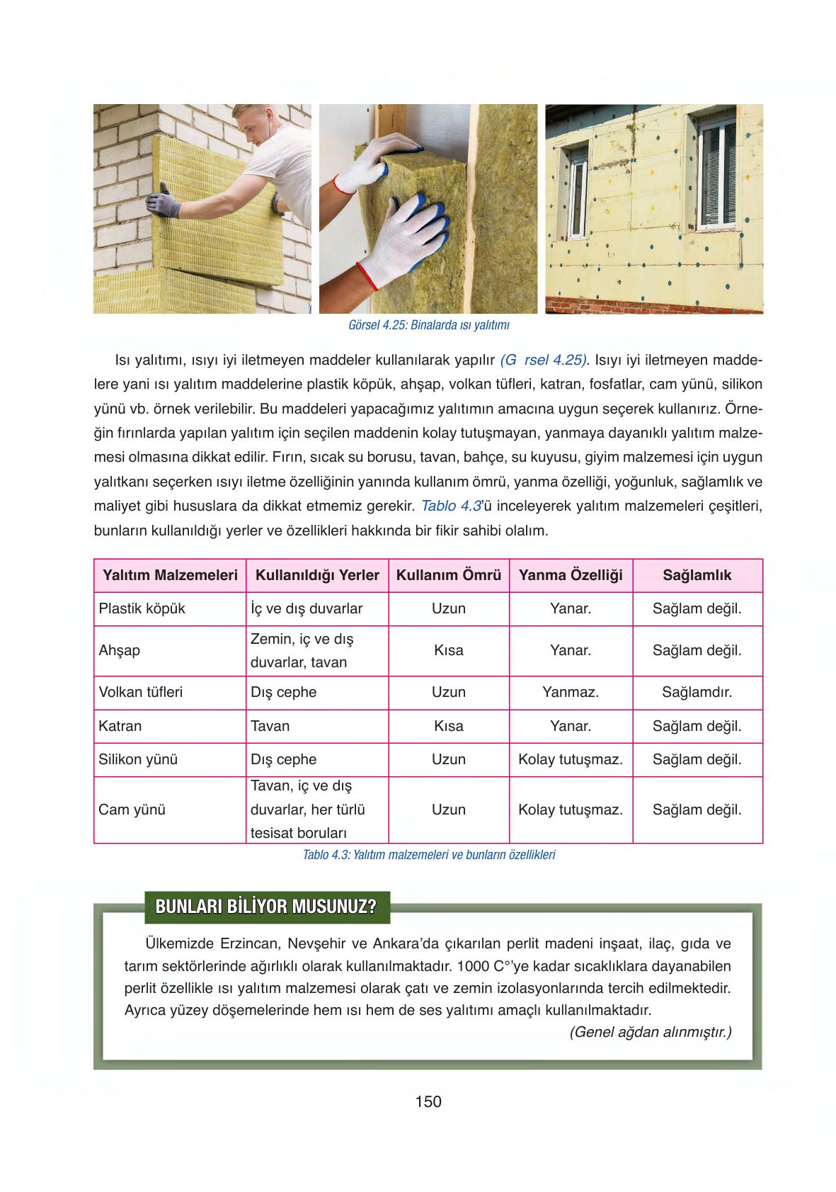 6. Sınıf Gün Yayıncılık Fen Bilimleri Ders Kitabı Sayfa 150 Cevapları