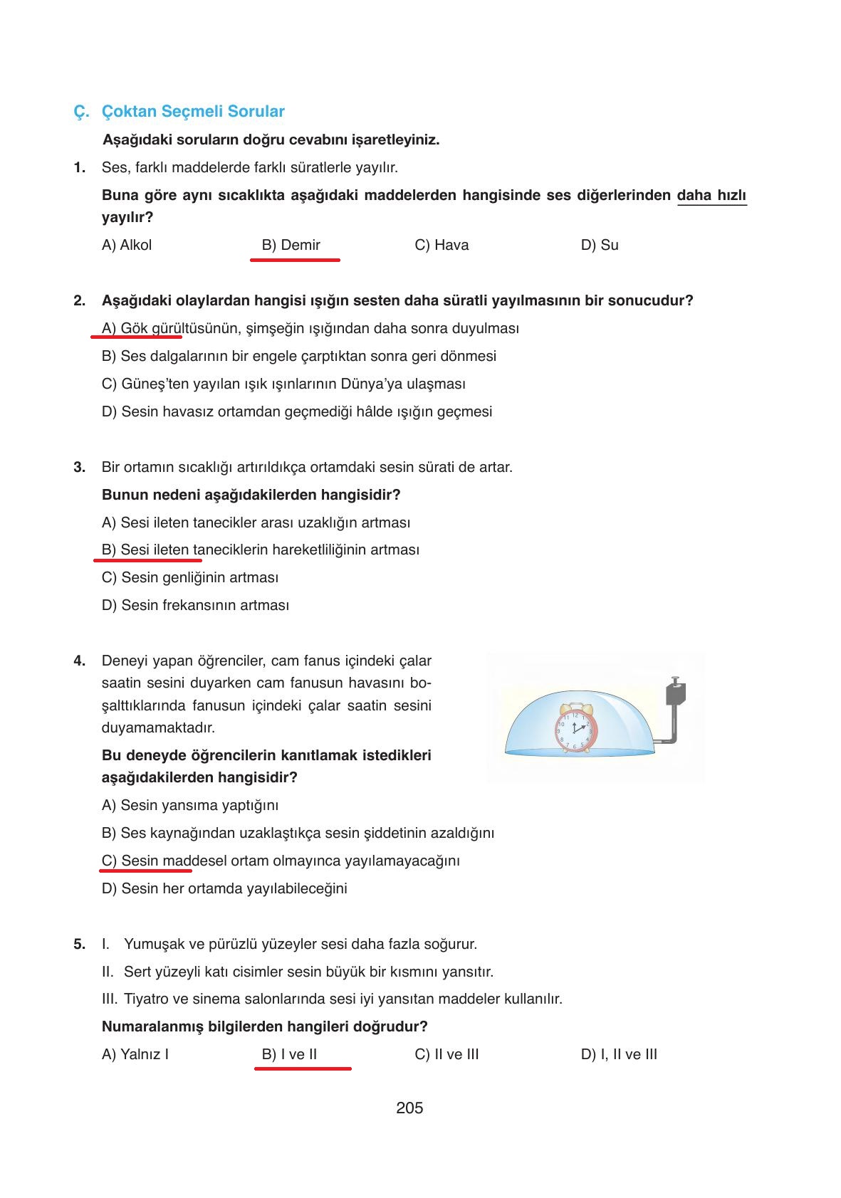 6. Sınıf Gün Yayıncılık Fen Bilimleri Ders Kitabı Sayfa 205 Cevapları 6. Sınıf Gün Yayıncılık Fen Bilimleri Ders Kitabı Sayfa 205 Cevapları