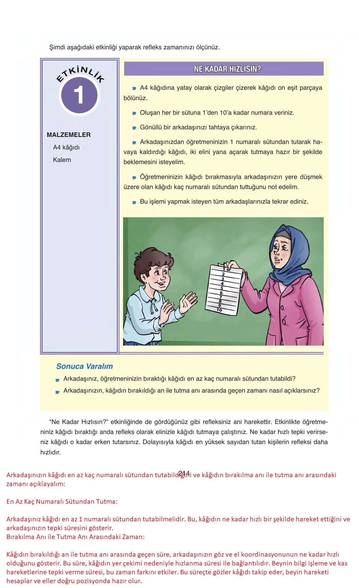 6. Sınıf Gün Yayıncılık Fen Bilimleri Ders Kitabı Sayfa 214 Cevapları 6. Sınıf Gün Yayıncılık Fen Bilimleri Ders Kitabı Sayfa 214 Cevapları