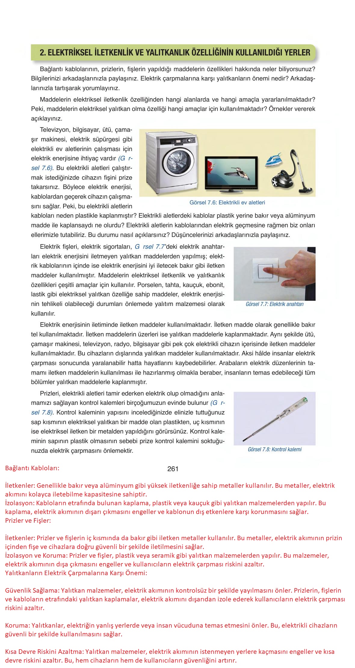 6. Sınıf Gün Yayıncılık Fen Bilimleri Ders Kitabı Sayfa 261 Cevapları 6. Sınıf Gün Yayıncılık Fen Bilimleri Ders Kitabı Sayfa 261 Cevapları