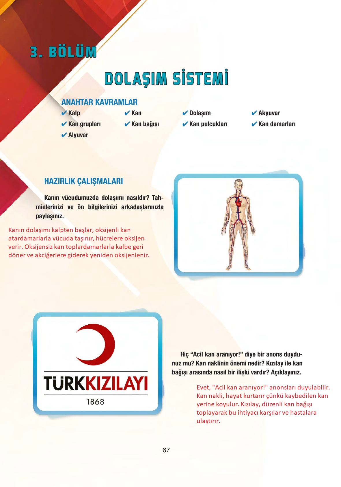 6. Sınıf Gün Yayıncılık Fen Bilimleri Ders Kitabı Sayfa 67 Cevapları 6. Sınıf Gün Yayıncılık Fen Bilimleri Ders Kitabı Sayfa 67 Cevapları