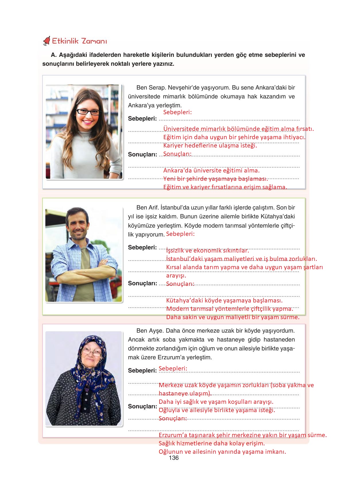 7. Sınıf Yıldırım Yayınları Sosyal Bilgiler Ders Kitabı Sayfa 136 Cevapları 7. Sınıf Yıldırım Yayınları Sosyal Bilgiler Ders Kitabı Sayfa 136 Cevapları