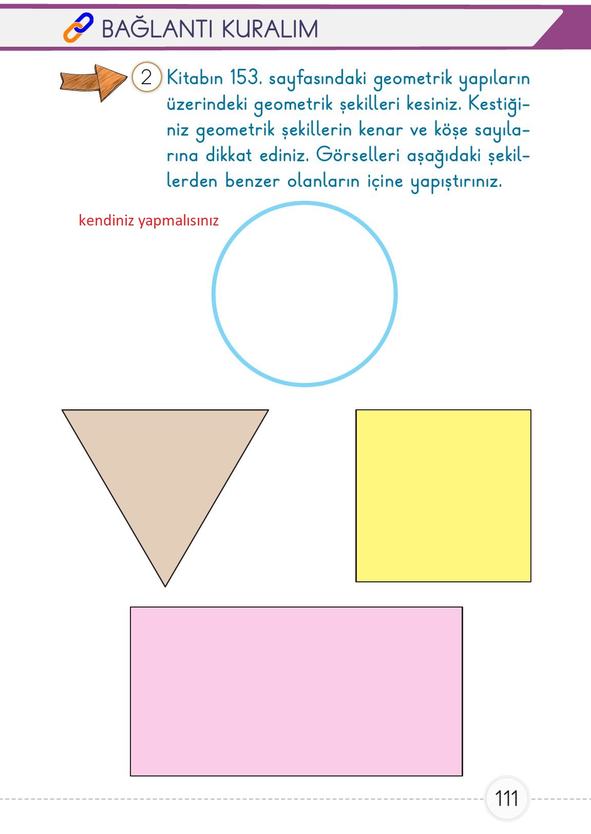 1. Sınıf Meb Yayınları 2. Kitap Matematik Ders Kitabı Sayfa 111 Cevapları