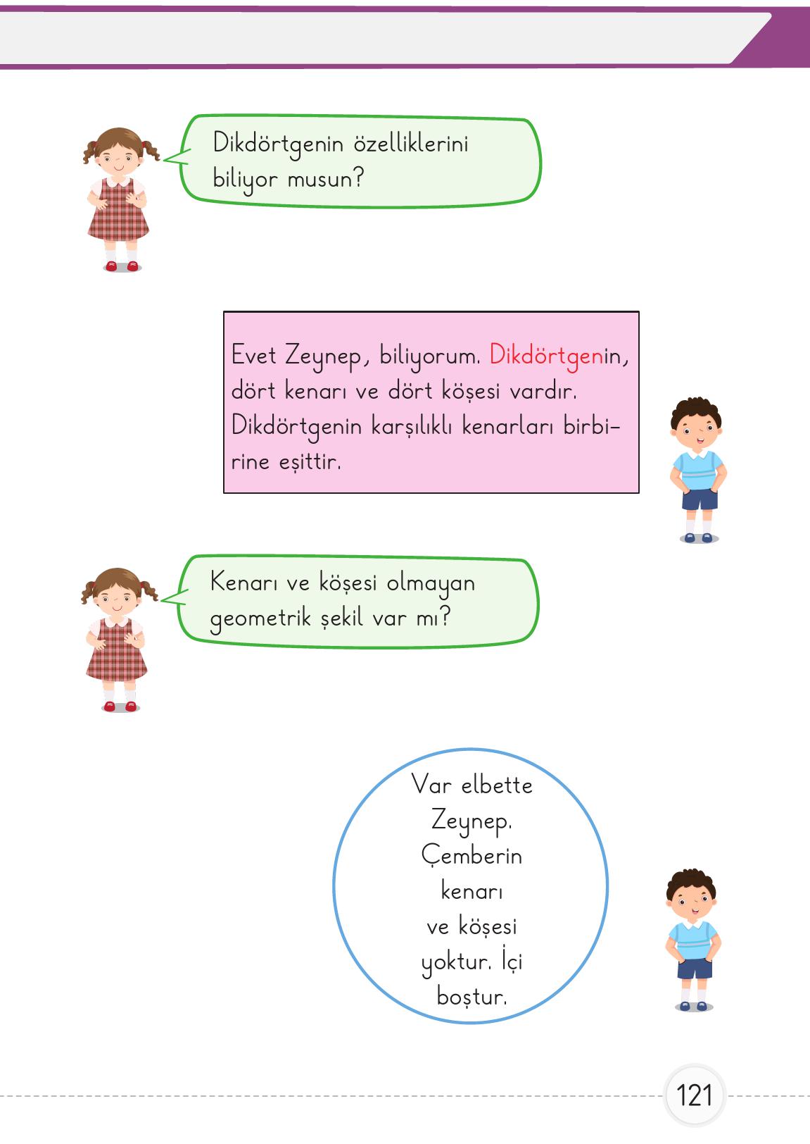 1. Sınıf Meb Yayınları 2. Kitap Matematik Ders Kitabı Sayfa 121 Cevapları