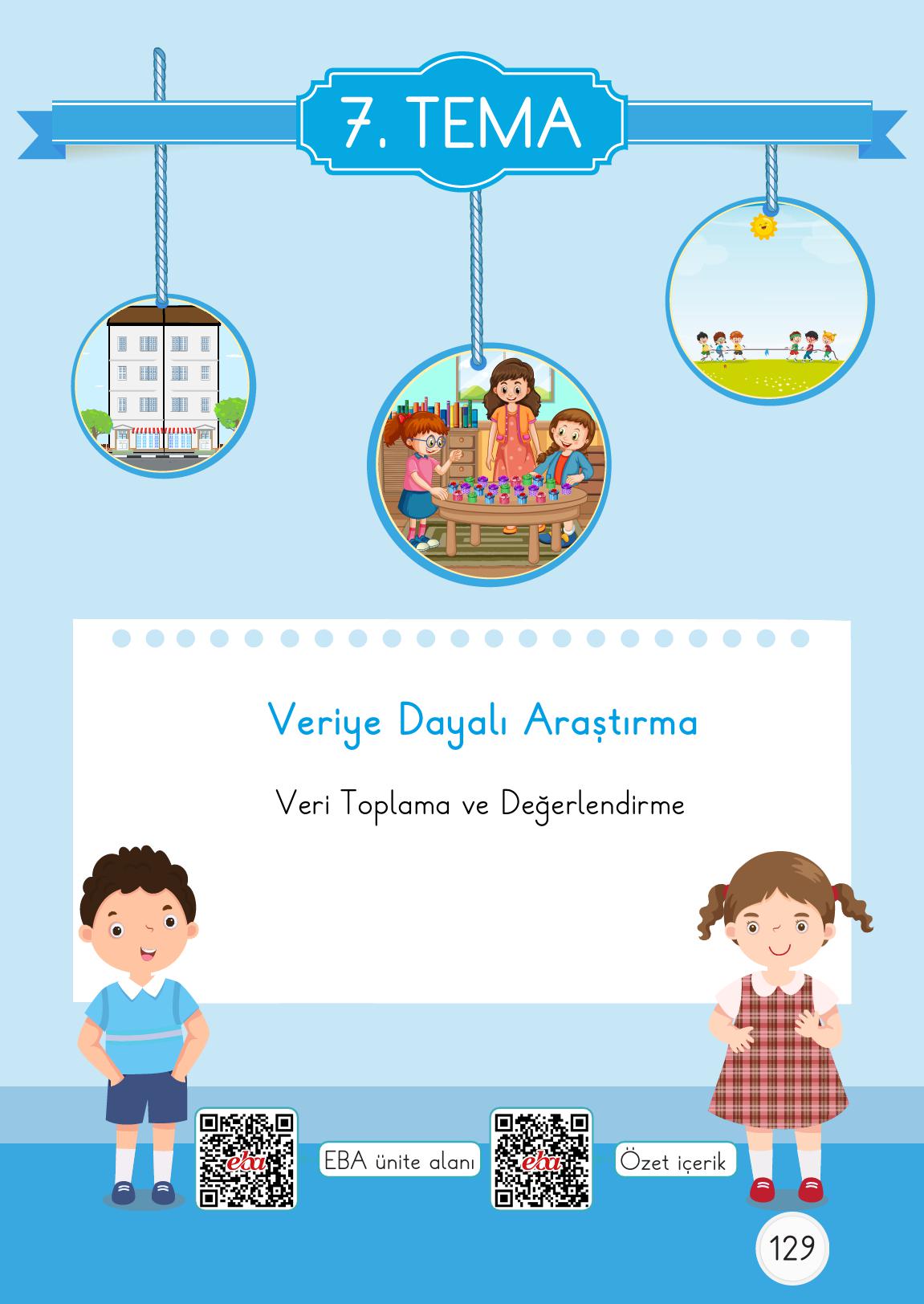 1. Sınıf Meb Yayınları 2. Kitap Matematik Ders Kitabı Sayfa 129 Cevapları