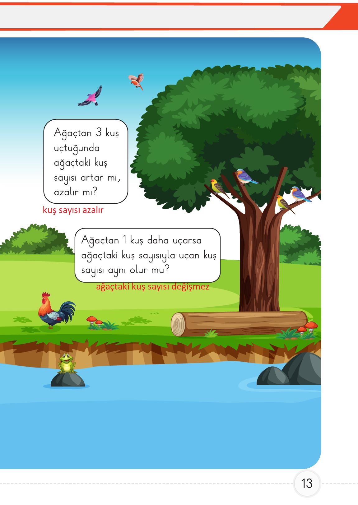 1. Sınıf Meb Yayınları 2. Kitap Matematik Ders Kitabı Sayfa 13 Cevapları