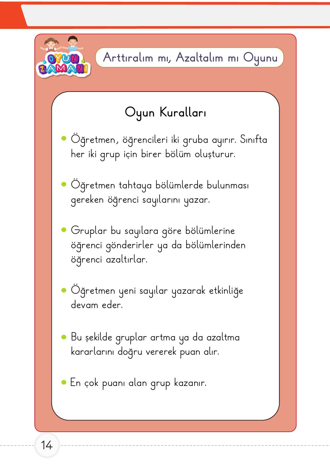 1. Sınıf Meb Yayınları 2. Kitap Matematik Ders Kitabı Sayfa 14 Cevapları