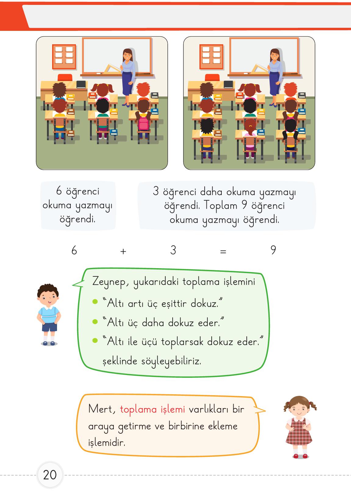 1. Sınıf Meb Yayınları 2. Kitap Matematik Ders Kitabı Sayfa 20 Cevapları