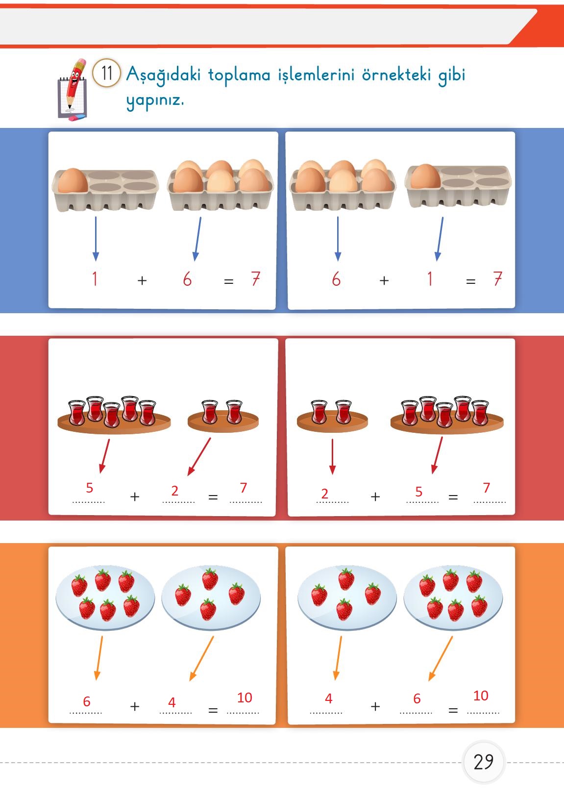 1. Sınıf Meb Yayınları 2. Kitap Matematik Ders Kitabı Sayfa 29 Cevapları