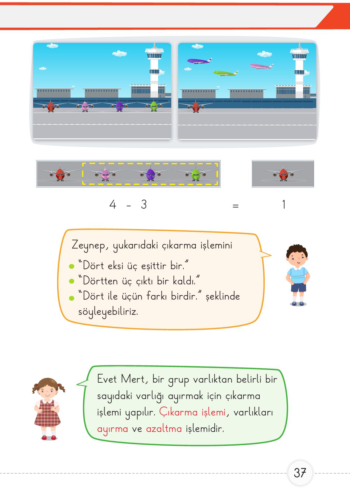 1. Sınıf Meb Yayınları 2. Kitap Matematik Ders Kitabı Sayfa 37 Cevapları
