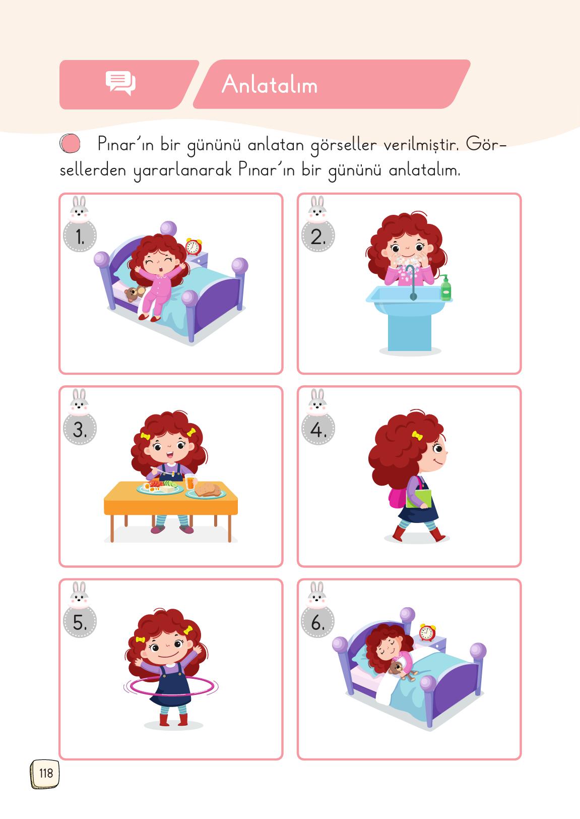 1. Sınıf Meb Yayınları 2. Kitap Türkçe Ders Kitabı Sayfa 118 Cevapları