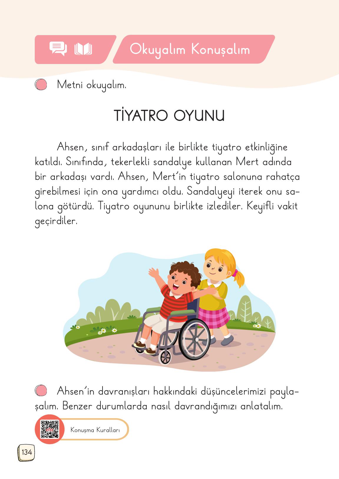 1. Sınıf Meb Yayınları 2. Kitap Türkçe Ders Kitabı Sayfa 134 Cevapları 1. Sınıf Meb Yayınları 2. Kitap Türkçe Ders Kitabı Sayfa 134 Cevapları