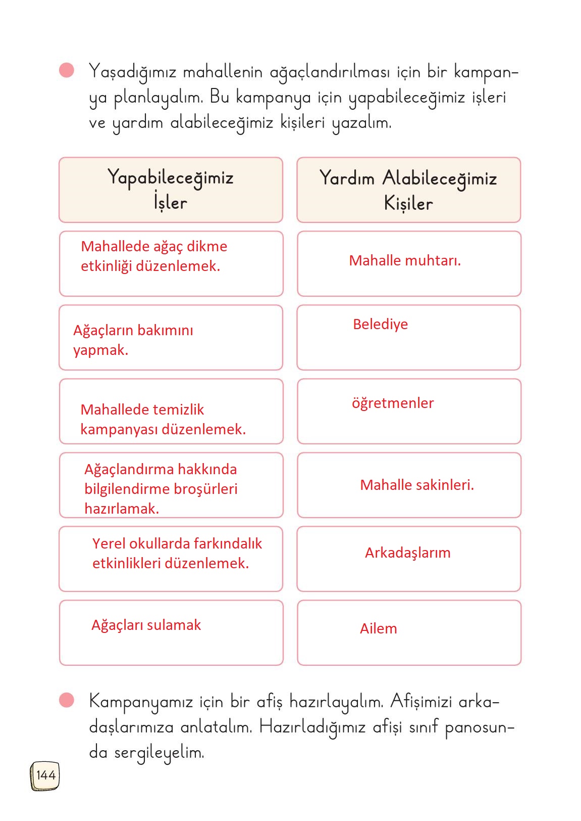 1. Sınıf Meb Yayınları 2. Kitap Türkçe Ders Kitabı Sayfa 144 Cevapları 1. Sınıf Meb Yayınları 2. Kitap Türkçe Ders Kitabı Sayfa 144 Cevapları