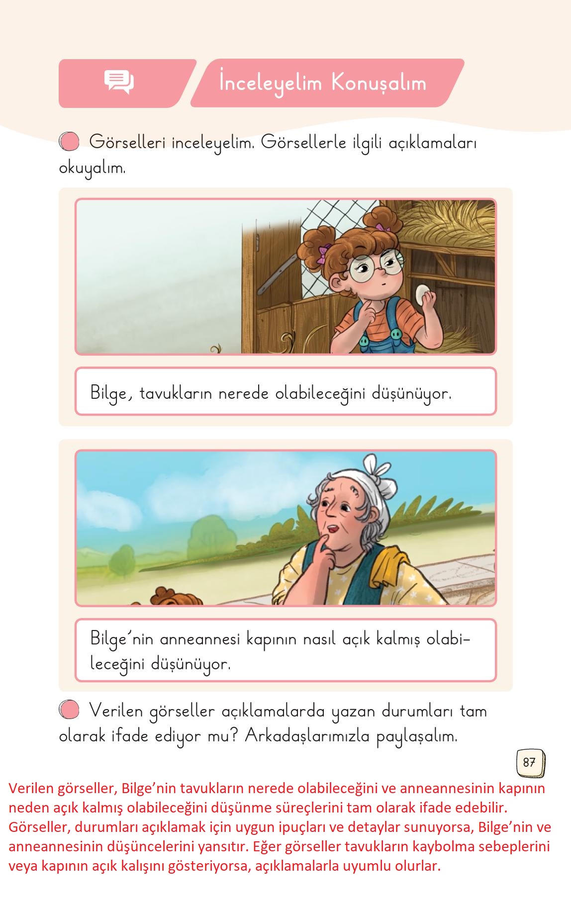 1. Sınıf Meb Yayınları 2. Kitap Türkçe Ders Kitabı Sayfa 87 Cevapları 1. Sınıf Meb Yayınları 2. Kitap Türkçe Ders Kitabı Sayfa 87 Cevapları