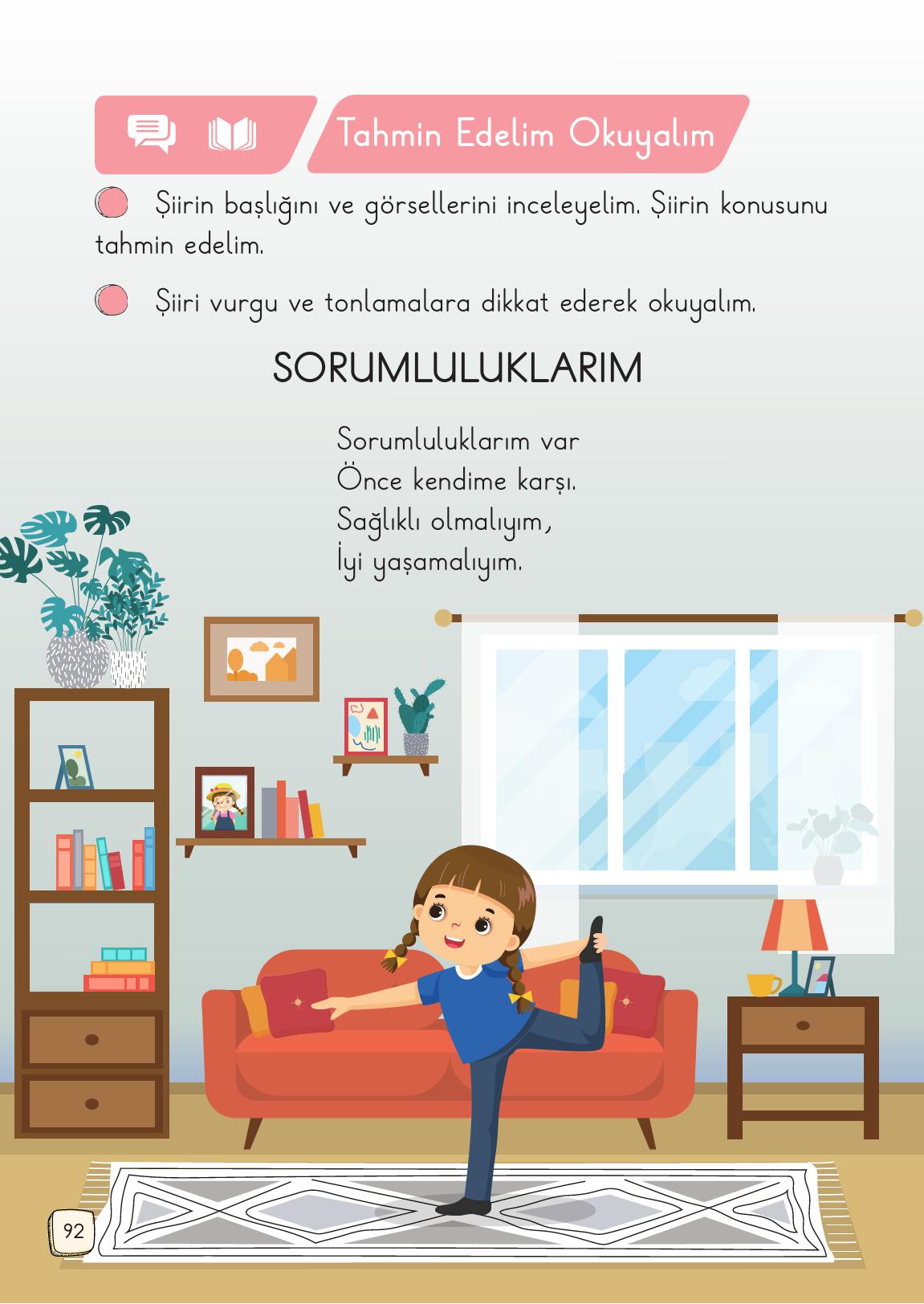 1. Sınıf Meb Yayınları 2. Kitap Türkçe Ders Kitabı Sayfa 92 Cevapları 1. Sınıf Meb Yayınları 2. Kitap Türkçe Ders Kitabı Sayfa 92 Cevapları