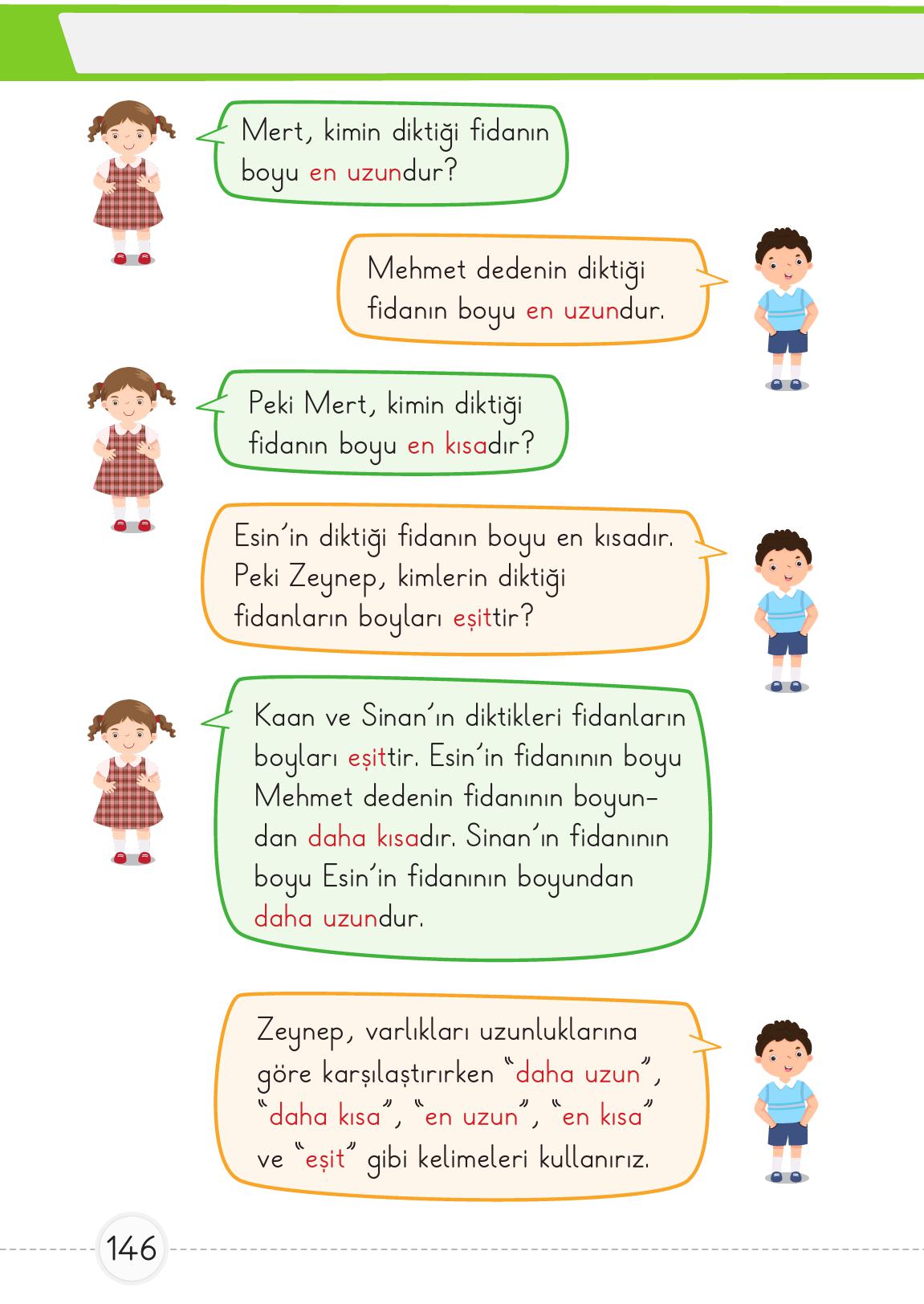 1. Sınıf Meb Yayınları Matematik Ders Kitabı Sayfa 146 Cevapları