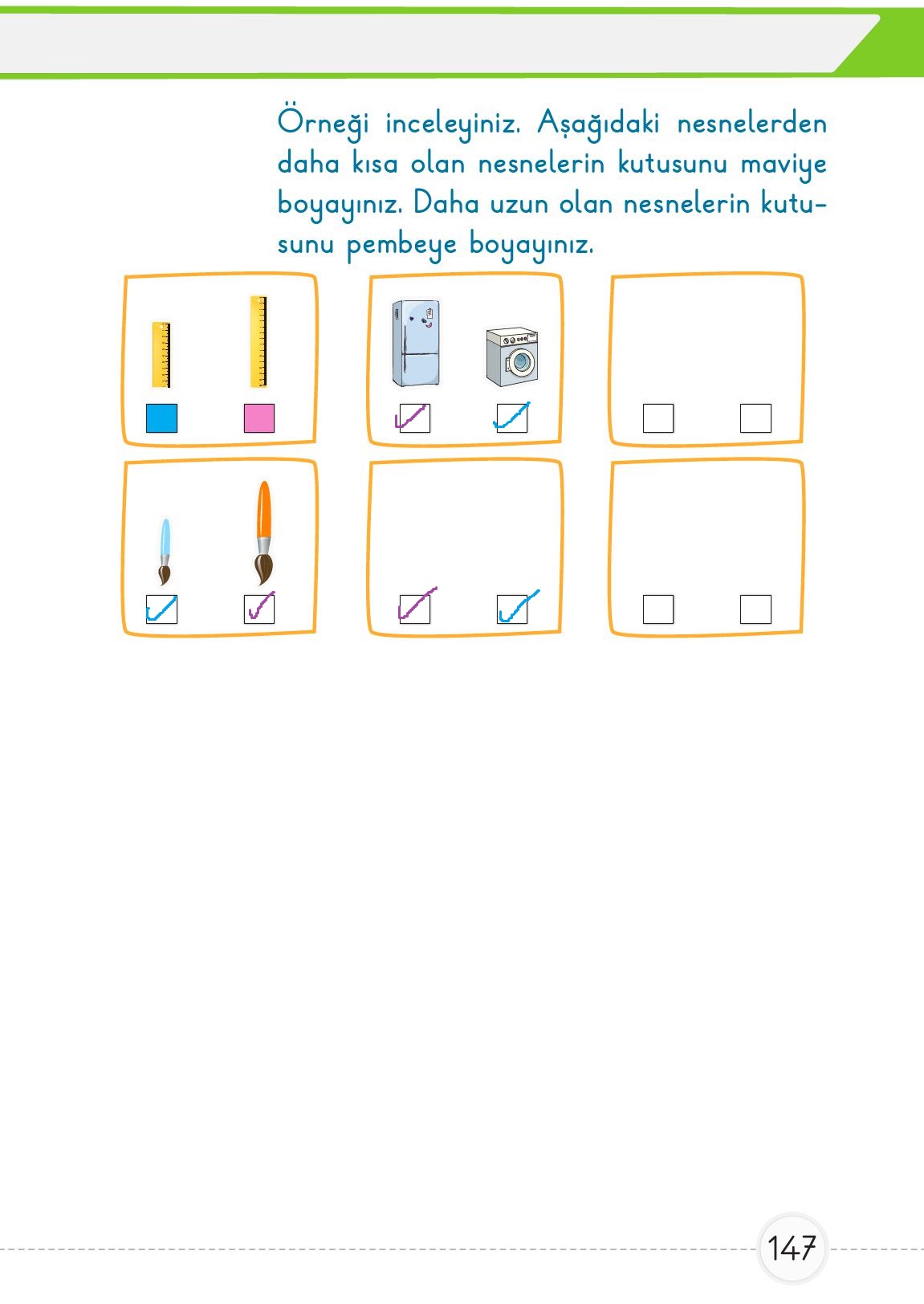1. Sınıf Meb Yayınları Matematik Ders Kitabı Sayfa 147 Cevapları