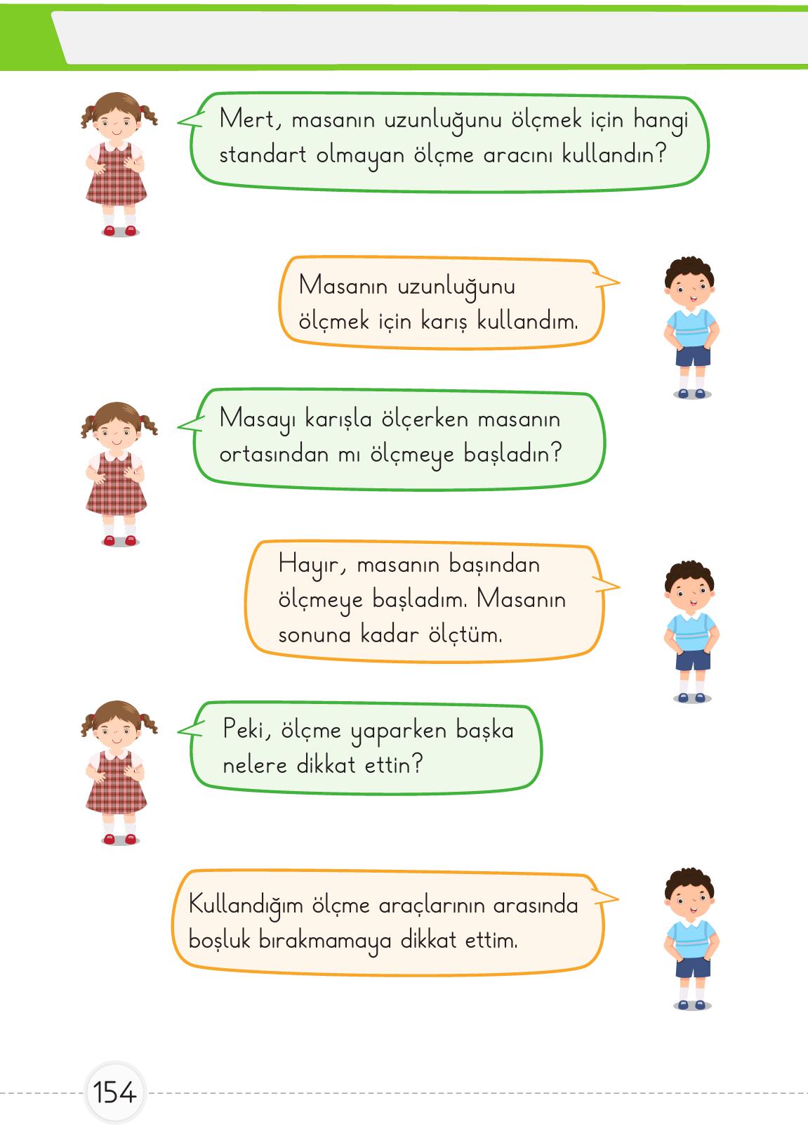1. Sınıf Meb Yayınları Matematik Ders Kitabı Sayfa 154 Cevapları