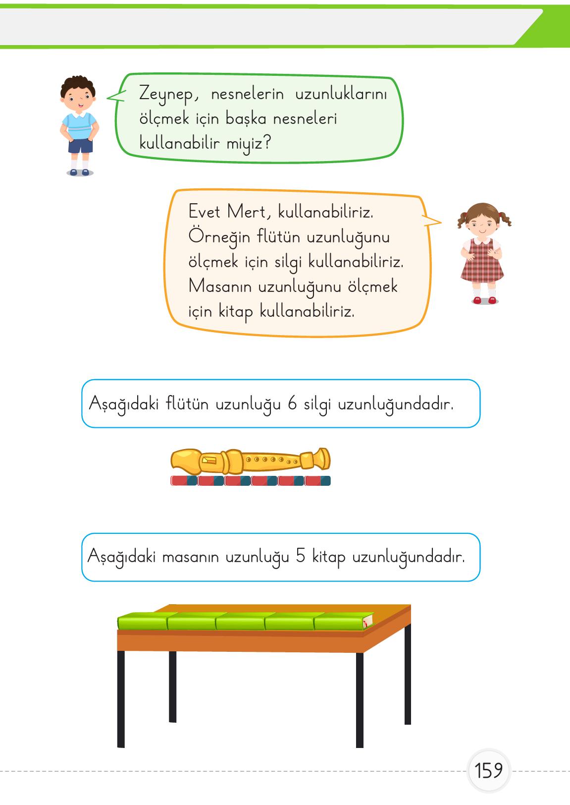 1. Sınıf Meb Yayınları Matematik Ders Kitabı Sayfa 159 Cevapları