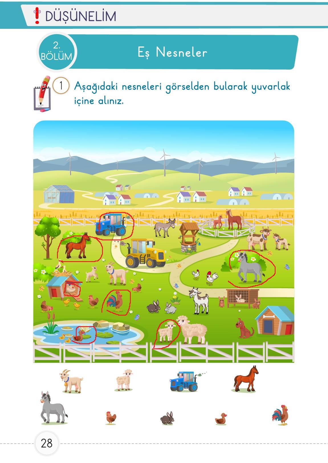 1. Sınıf Meb Yayınları Matematik Ders Kitabı Sayfa 28 Cevapları