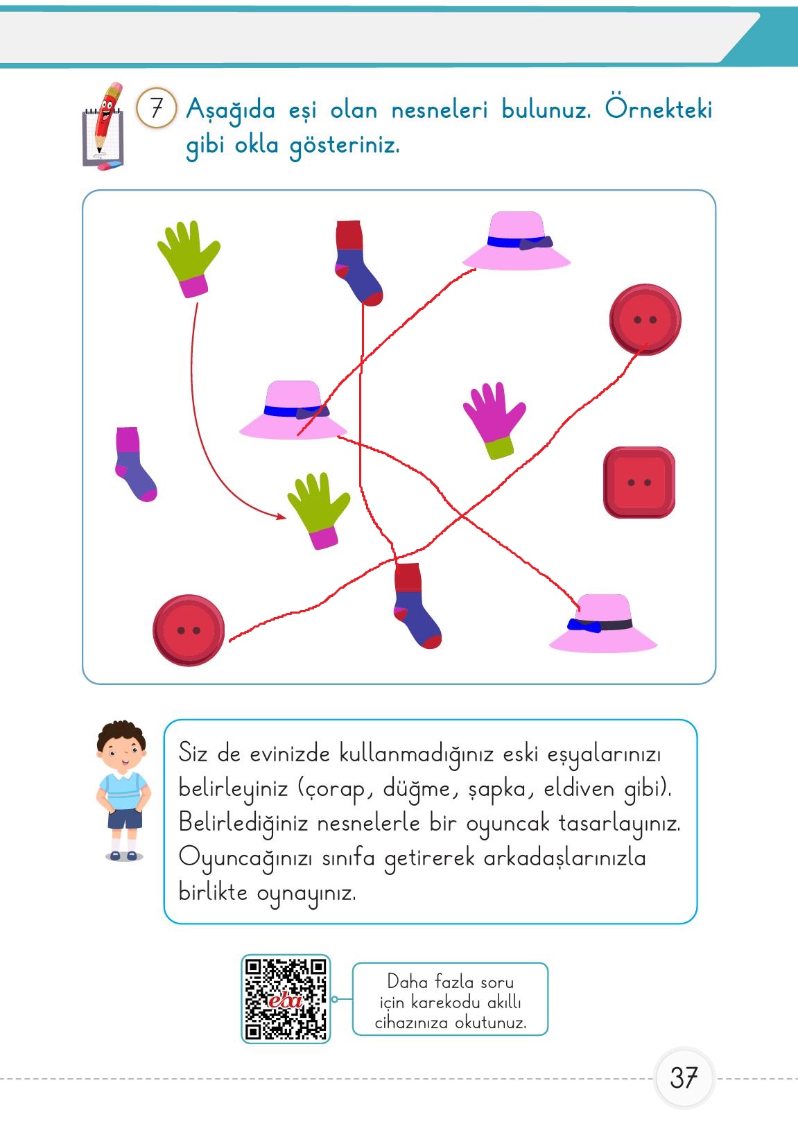 1. Sınıf Meb Yayınları Matematik Ders Kitabı Sayfa 37 Cevapları