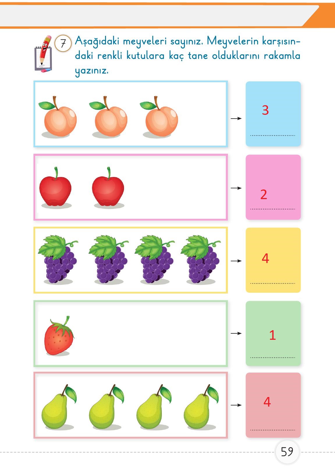 1. Sınıf Meb Yayınları Matematik Ders Kitabı Sayfa 59 Cevapları 1. Sınıf Meb Yayınları Matematik Ders Kitabı Sayfa 59 Cevapları
