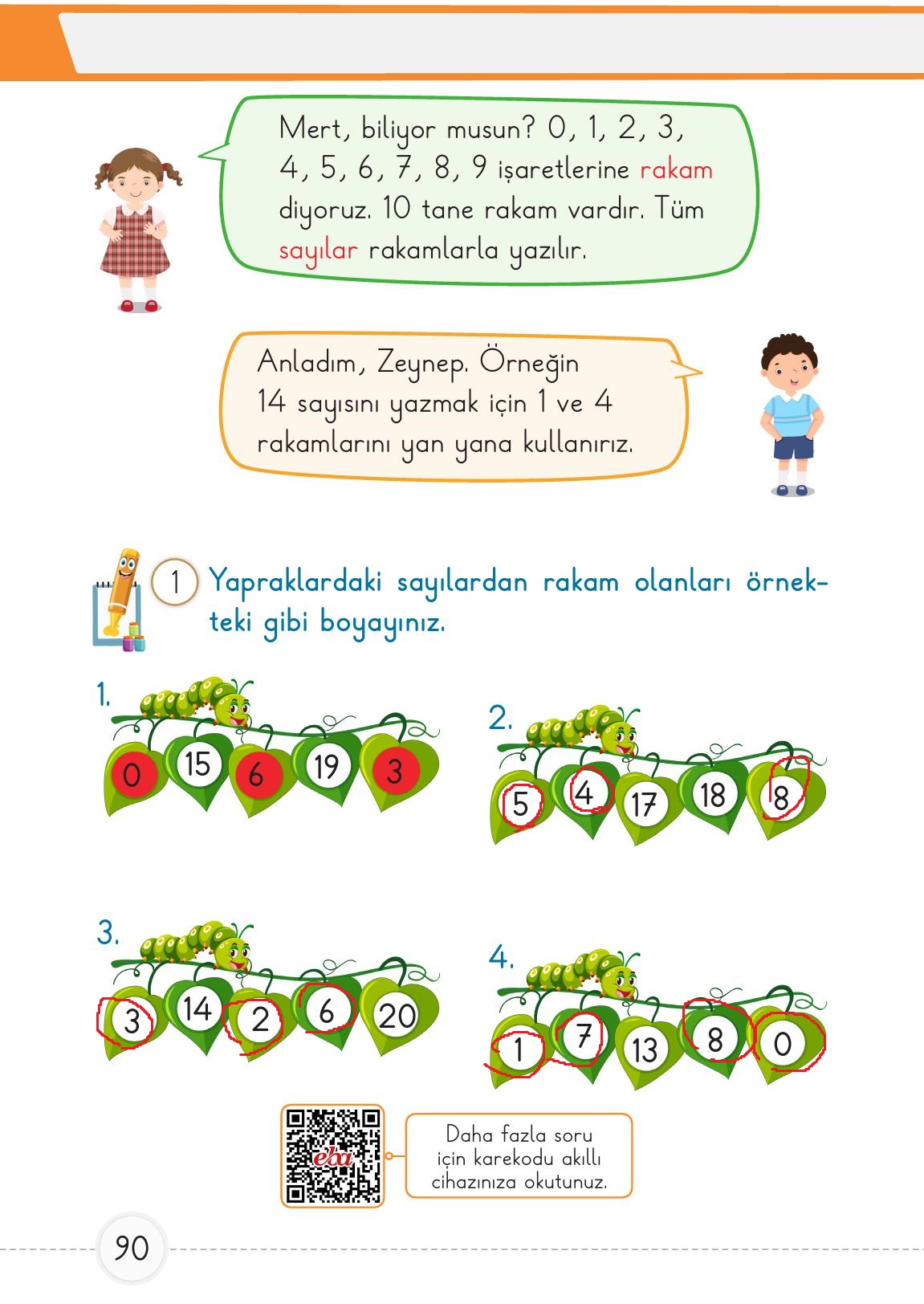 1. Sınıf Meb Yayınları Matematik Ders Kitabı Sayfa 90 Cevapları 1. Sınıf Meb Yayınları Matematik Ders Kitabı Sayfa 90 Cevapları