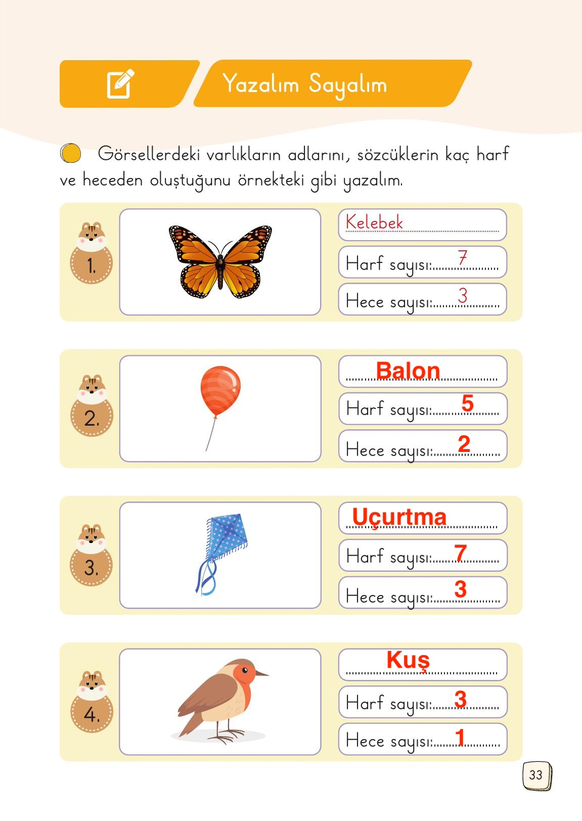 1. Sınıf Meb Yayınları Türkçe Ders Kitabı Sayfa 33 Cevapları 1. Sınıf Meb Yayınları Türkçe Ders Kitabı Sayfa 33 Cevapları