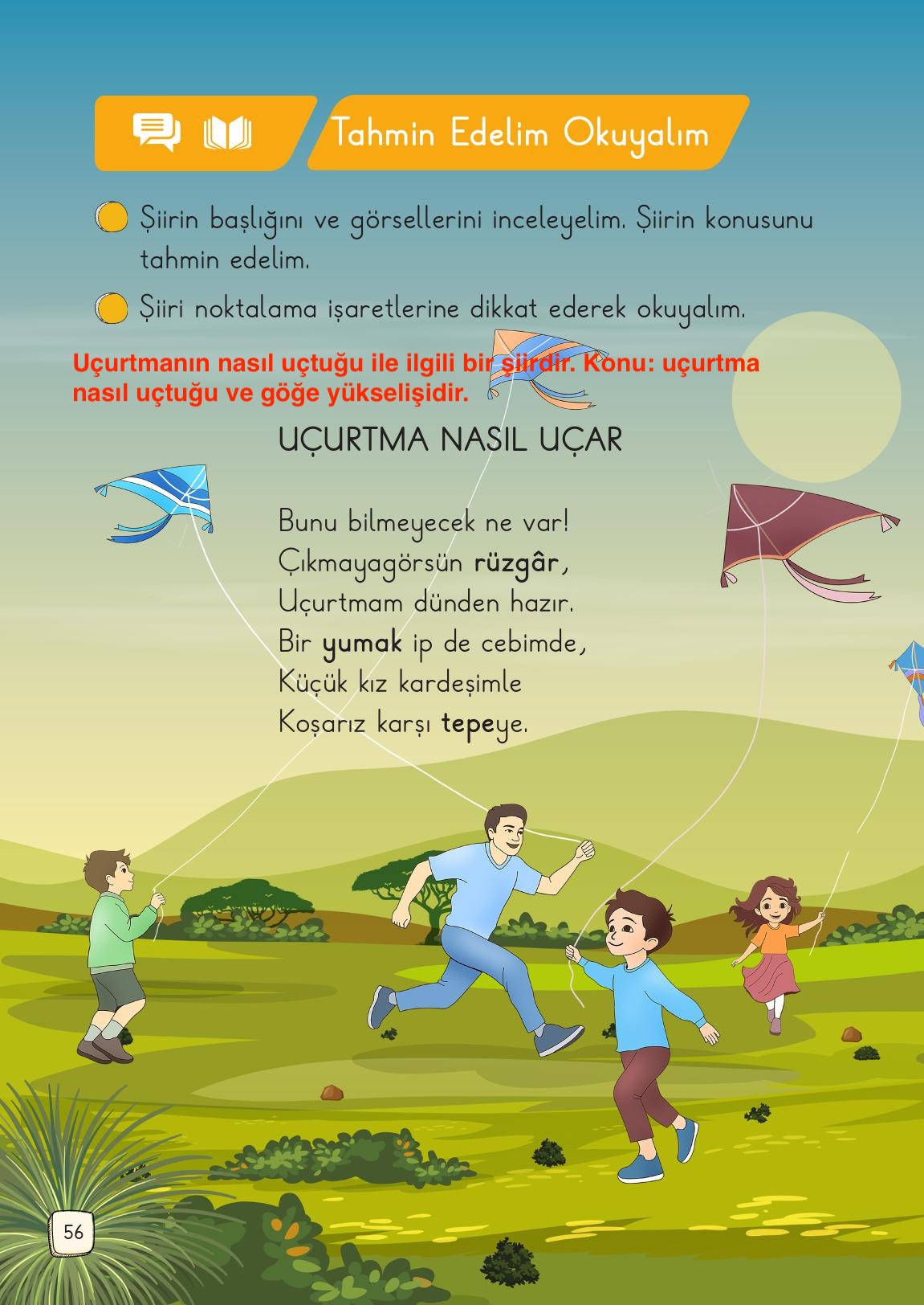 1. Sınıf Meb Yayınları Türkçe Ders Kitabı Sayfa 56 Cevapları 1. Sınıf Meb Yayınları Türkçe Ders Kitabı Sayfa 56 Cevapları