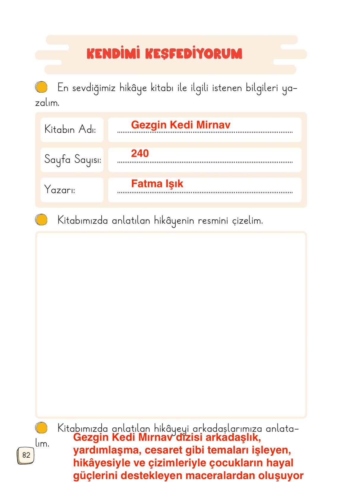 1. Sınıf Meb Yayınları Türkçe Ders Kitabı Sayfa 82 Cevapları
