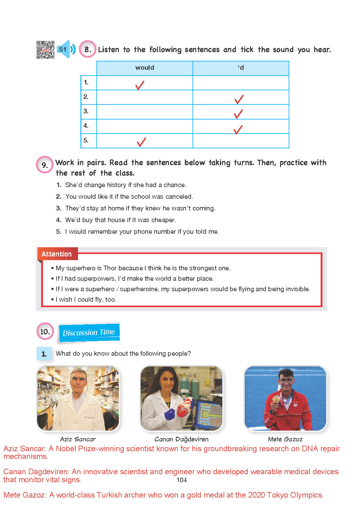10. Sınıf Cem Yayınları İngilizce Ders Kitabı Sayfa 104 Cevapları