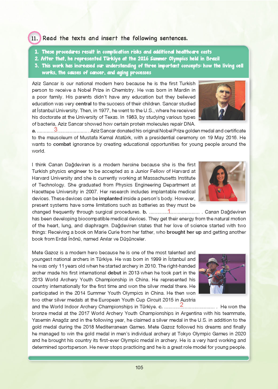 10. Sınıf Cem Yayınları İngilizce Ders Kitabı Sayfa 105 Cevapları