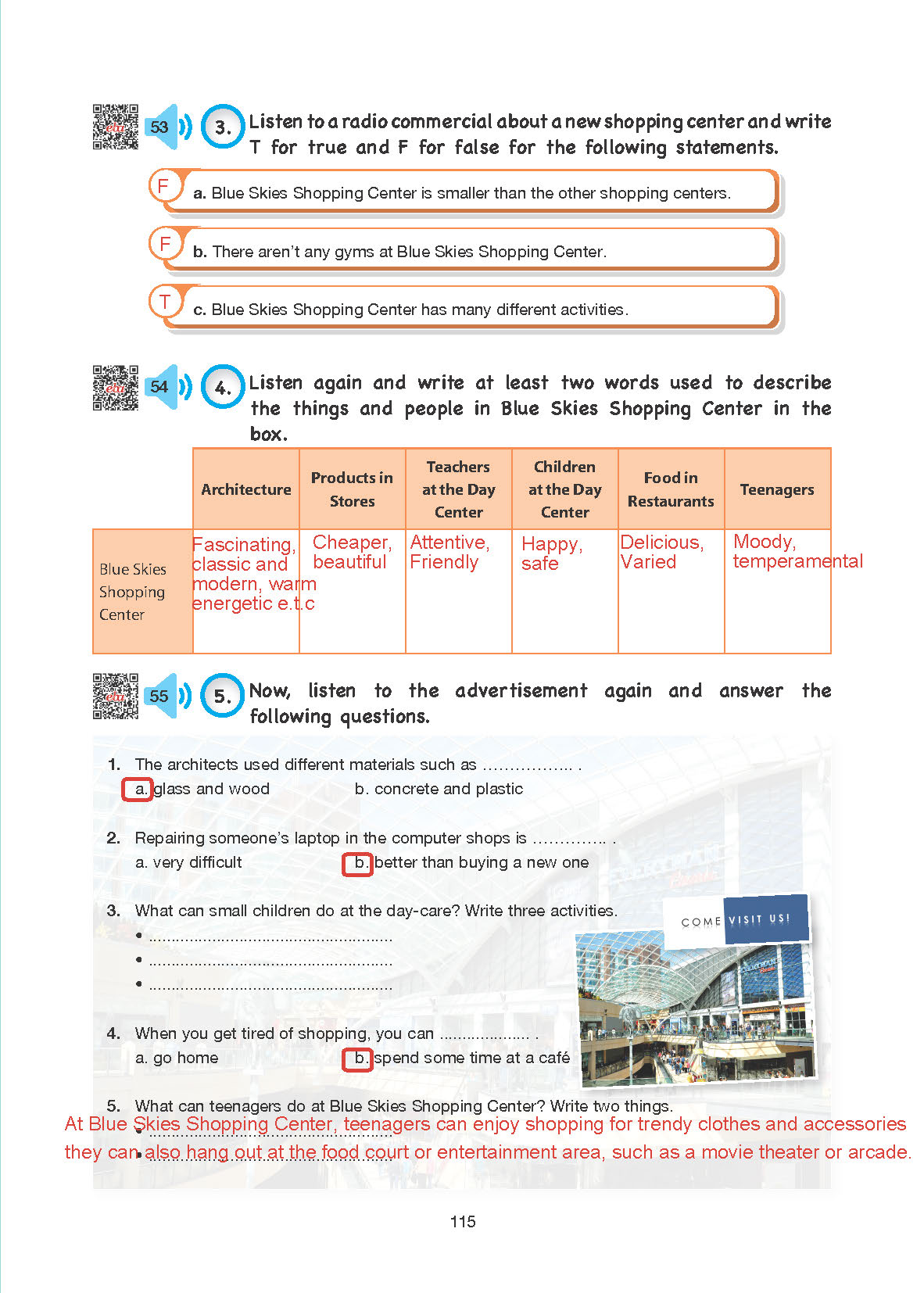 10. Sınıf Cem Yayınları İngilizce Ders Kitabı Sayfa 115 Cevapları