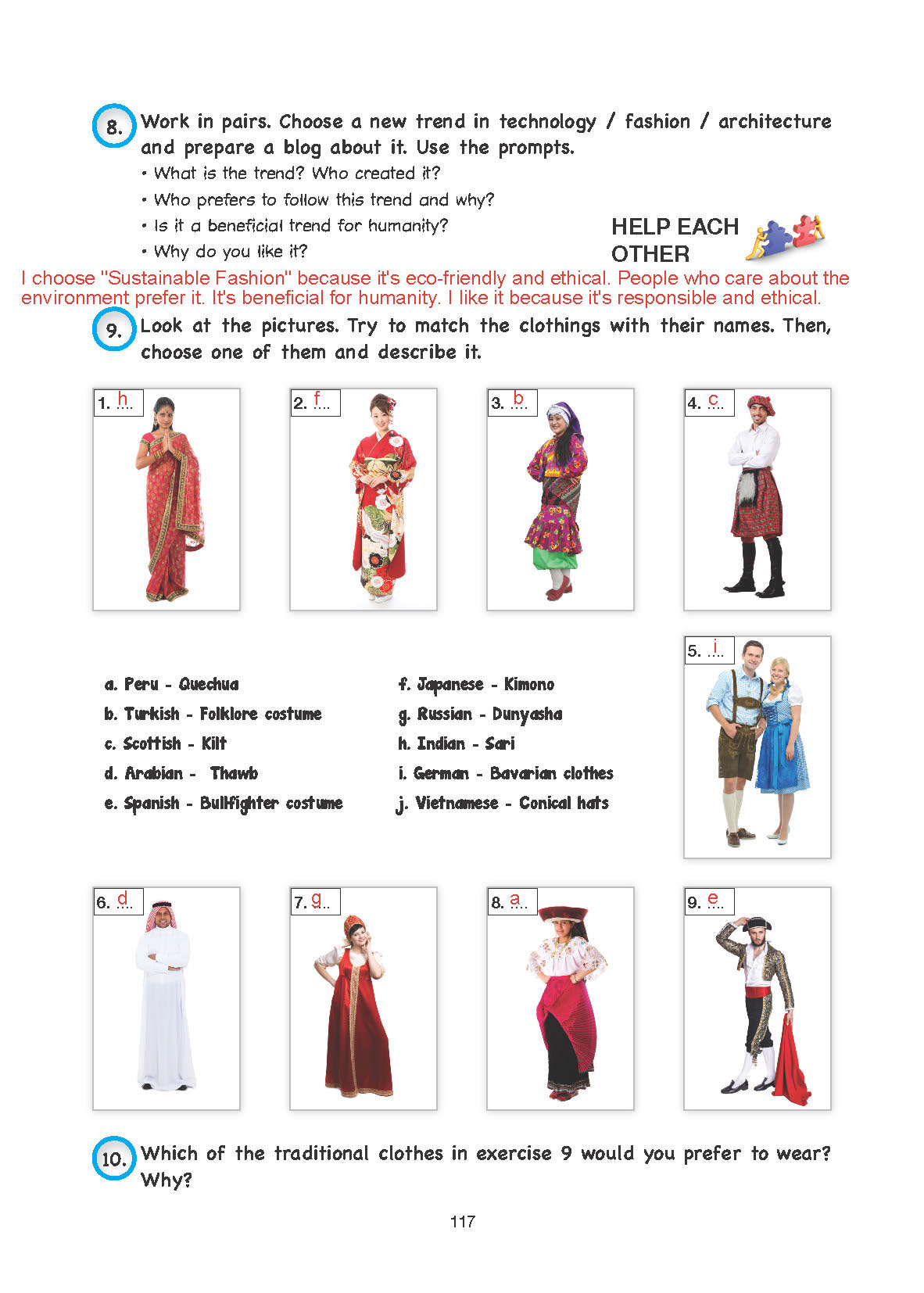 10. Sınıf Cem Yayınları İngilizce Ders Kitabı Sayfa 117 Cevapları