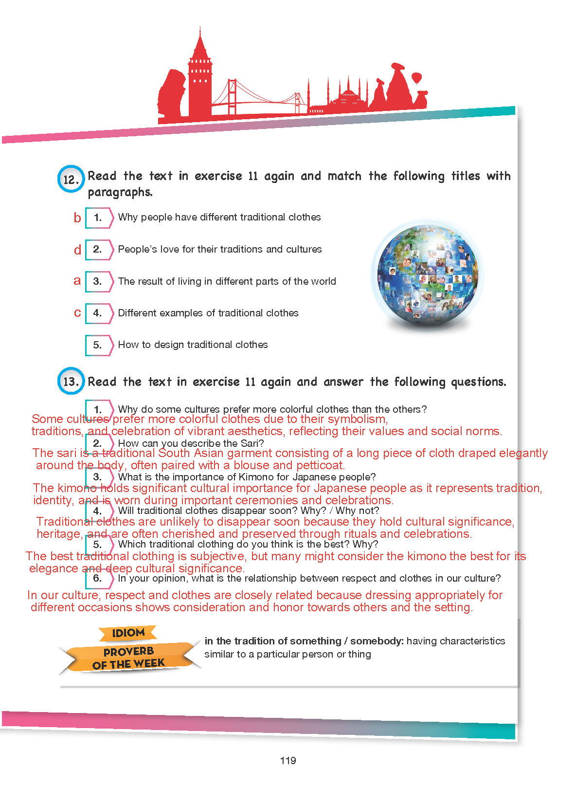 10. Sınıf Cem Yayınları İngilizce Ders Kitabı Sayfa 119 Cevapları