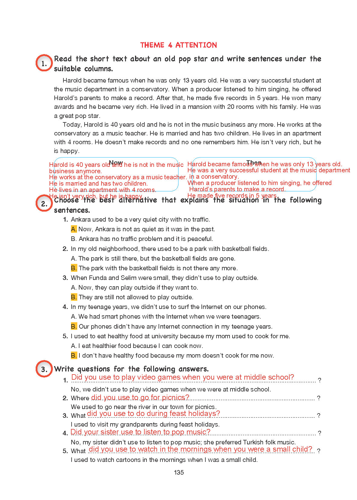 10. Sınıf Cem Yayınları İngilizce Ders Kitabı Sayfa 135 Cevapları