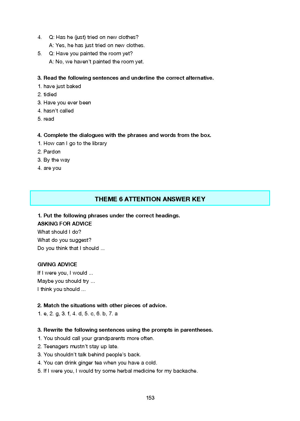 10. Sınıf Cem Yayınları İngilizce Ders Kitabı Sayfa 153 Cevapları